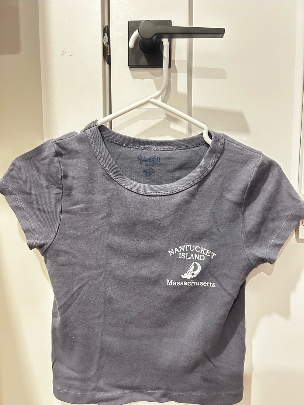Brandy Melville Gray Nantucket Island Short Sleeve Tee